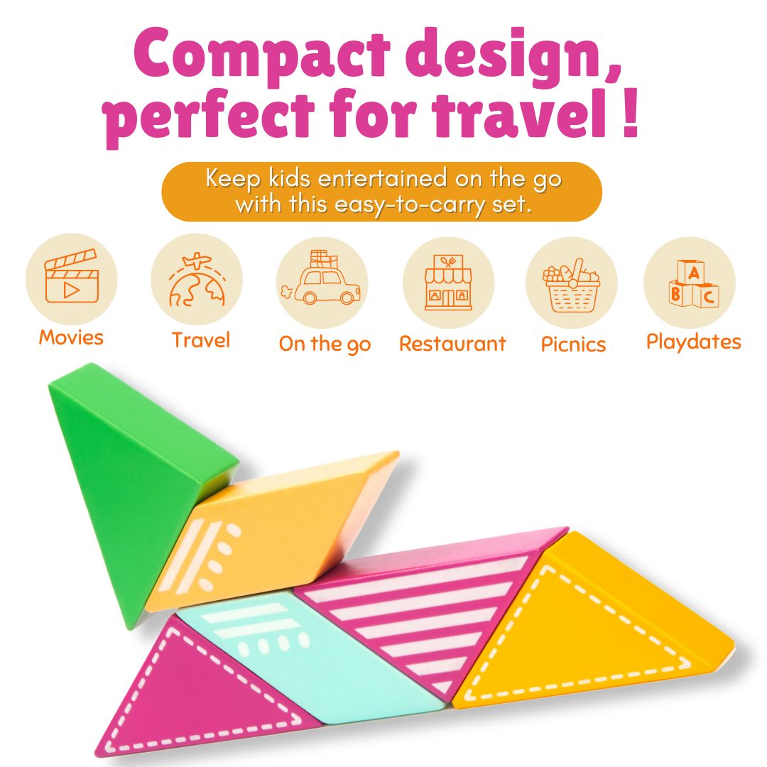 Wooden Magnetic Plane for Kids