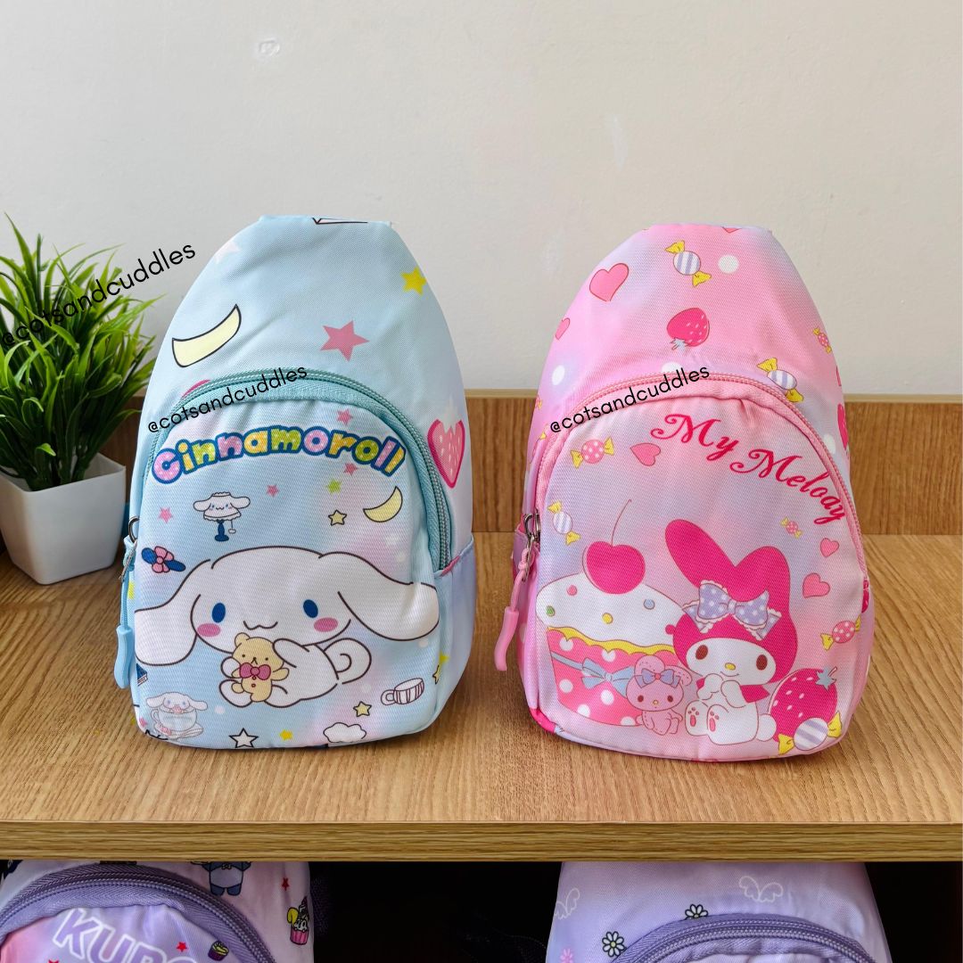 The Mini Cartoon Print Crossbody Bag for Kids hello kitty