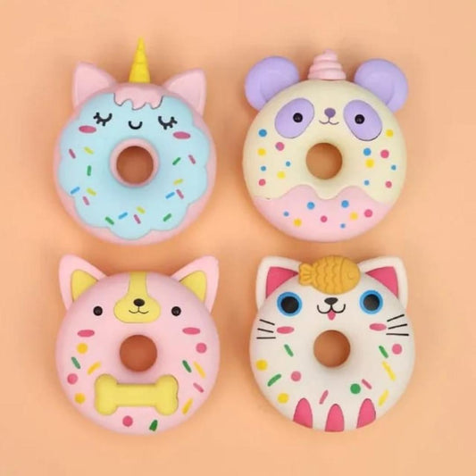 Donut Shaped Erasers for Kids School Stationary Kit for Girls, Boys
