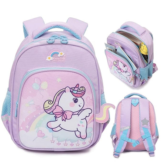 3D Design Backpack with Front Pocket for Kids