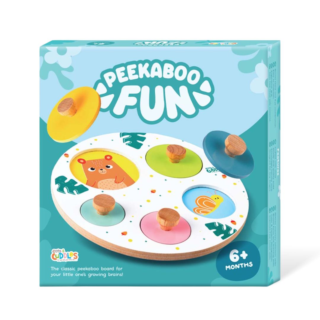 Wooden Peekaboo Board for Kids