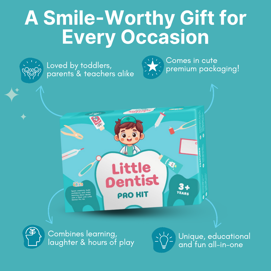 Cots and Cuddles Premium Wooden Little Doctor Dentist Pro Kit Pretend Play for Kids