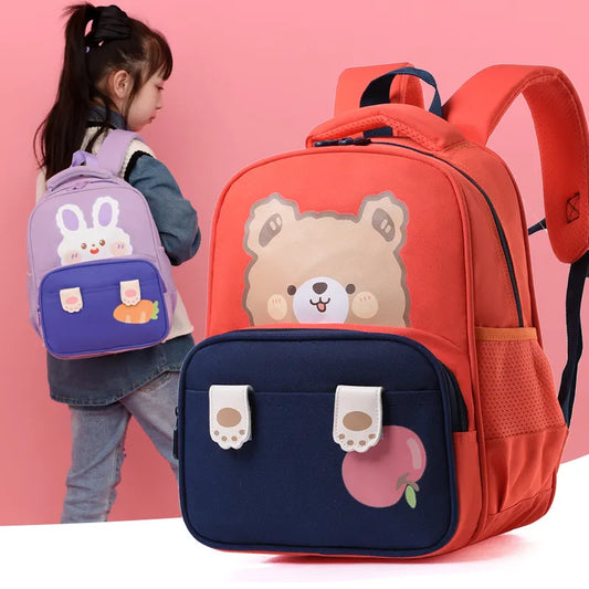 Cute Bunny/Bear Design Kids Backpack for School