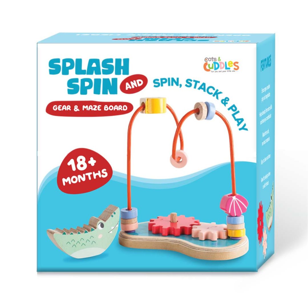 Wooden Gear Maze Board for Kids