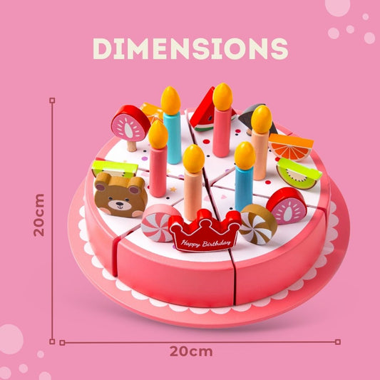 Wooden Birthday Cake