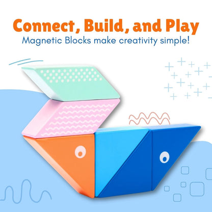 Wooden Magnetic Whale for Kids