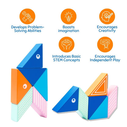 Pretend Play Magnetic Whale for Kids