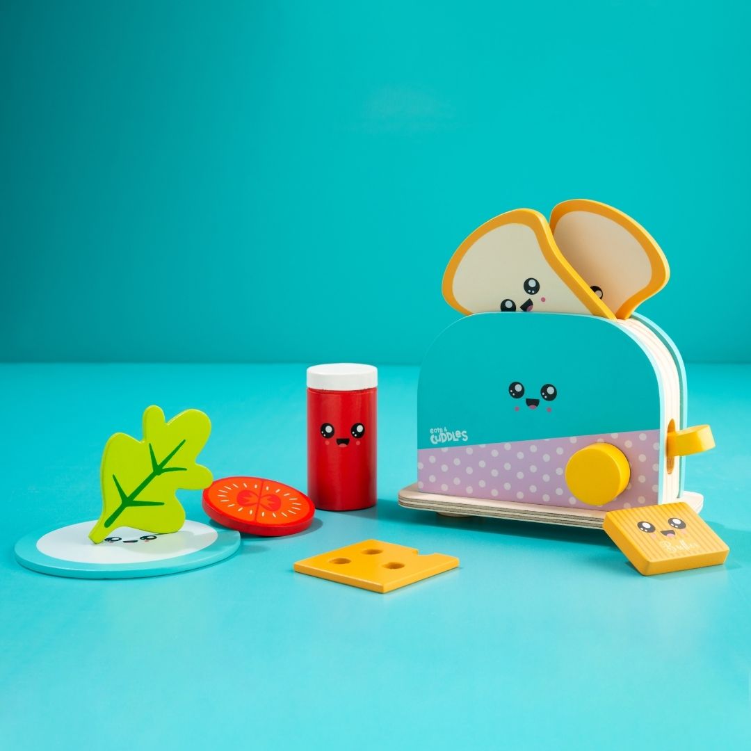 Pretend Play Toaster Set for Kids