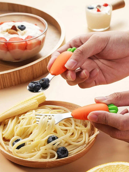 carrot design cutlery set