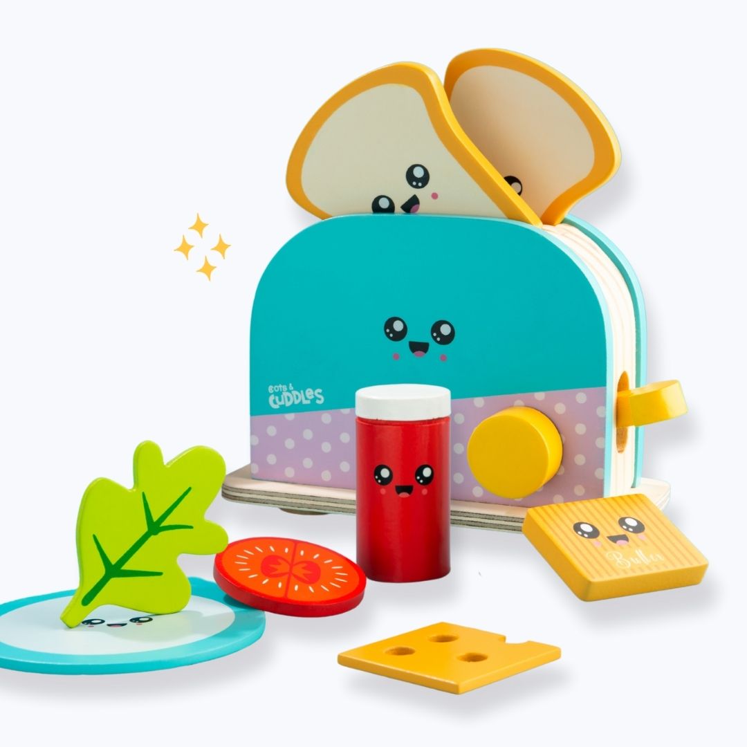 Pretend Play Toaster Set for Kids