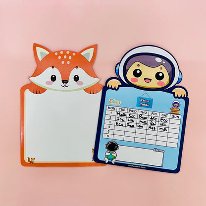 Cots and Cuddles Animal Design Write and Wipe Board for Kids (1pc)