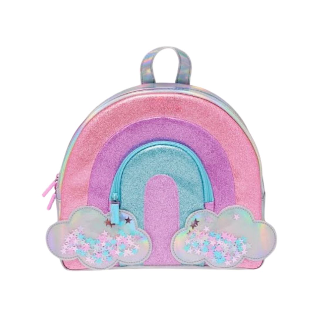 3D Design Backpack with Front Pocket for Kids (Rainbow)