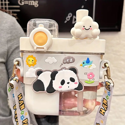 Animal Themed 2-Way Drinking Style 580ml Water Bottle