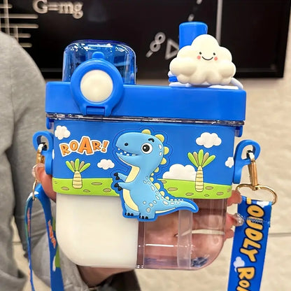 Animal Themed 2-Way Drinking Style 580ml Water Bottle