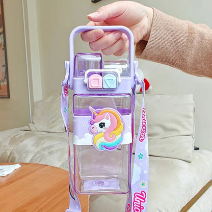 Animal Themed 2-Way Drinking Style 520ml Water Bottle