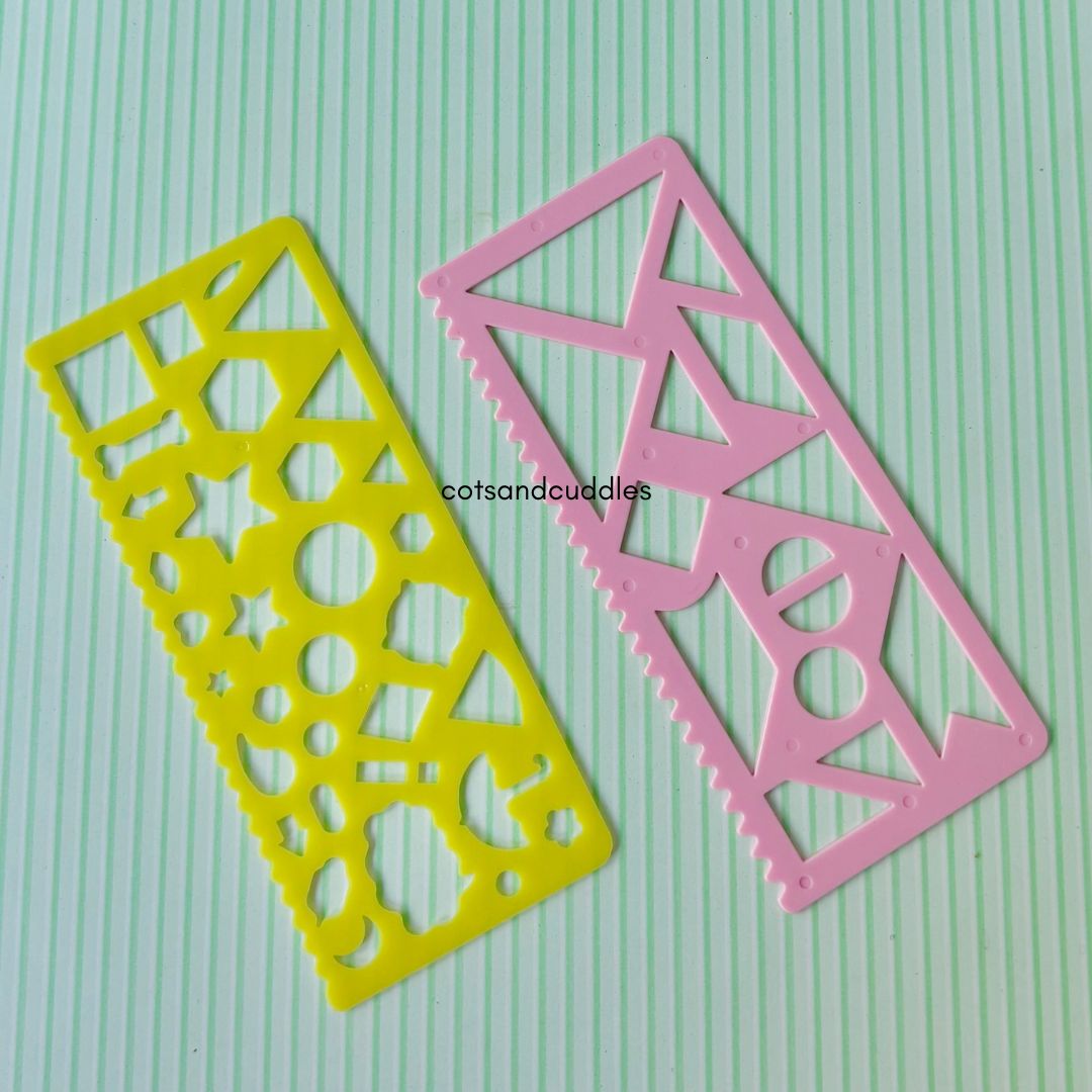 Drawing Ruler Set with 10-Color Pen