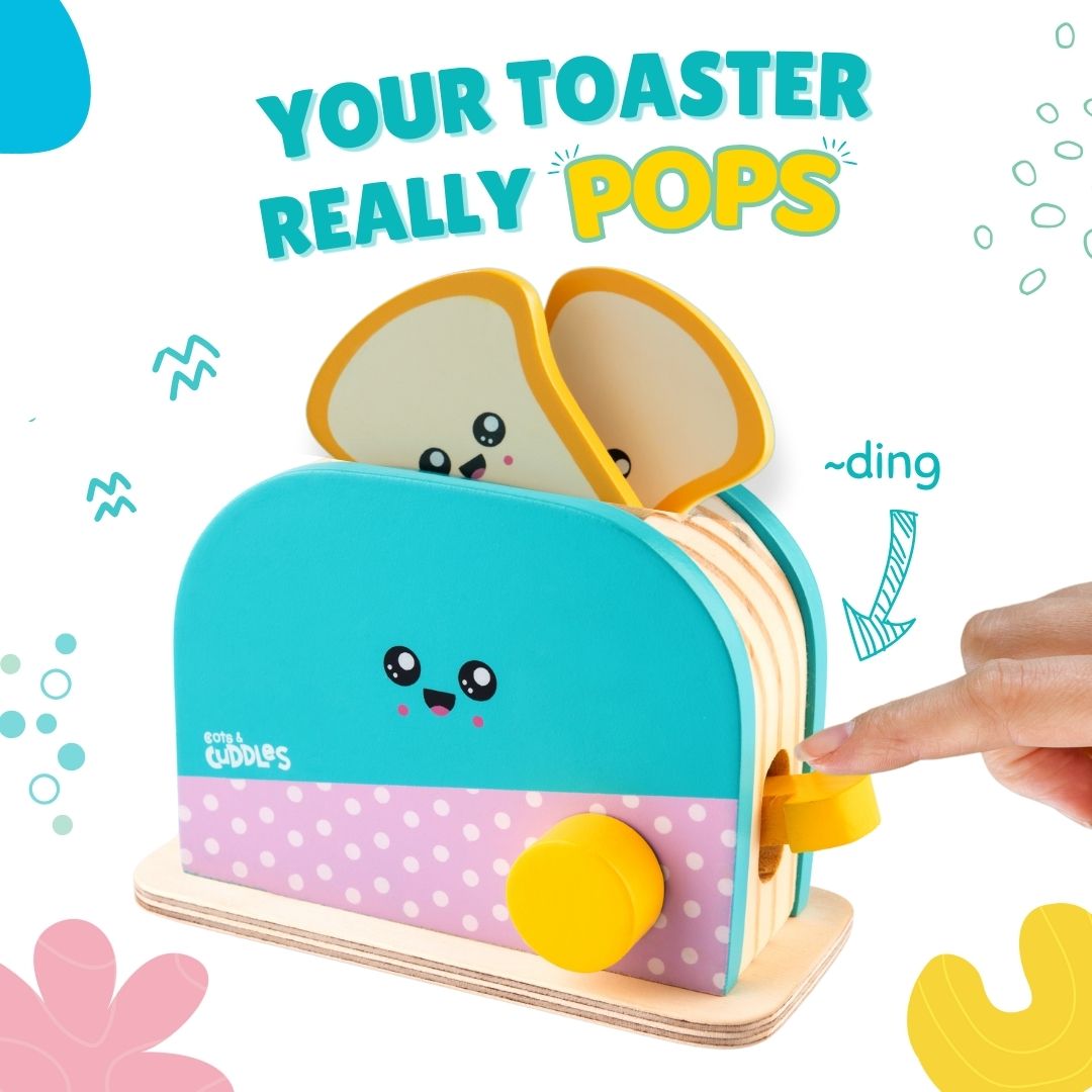 Pretend Play Toaster Set for Kids
