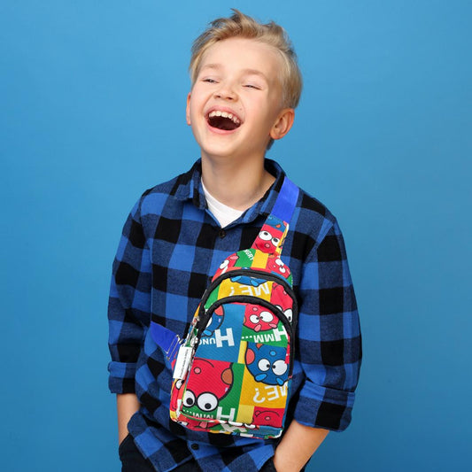 The Cartoon Print Crossbody Bag for Kids