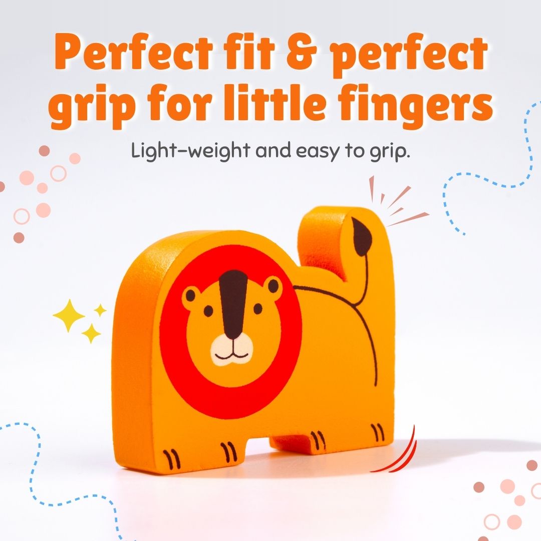 Wooden 8pc Animal for Kids