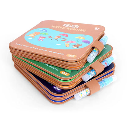 Premium Quality Magic Water Drawing Book with Brush