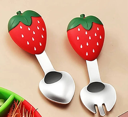 Strawberry Spoon and Fork Set