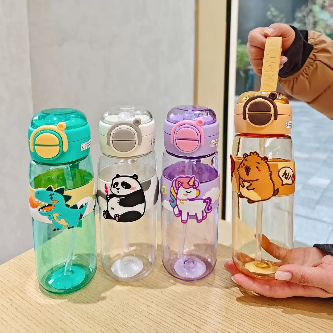 Animal Themed 600ml Water Bottle for Kids