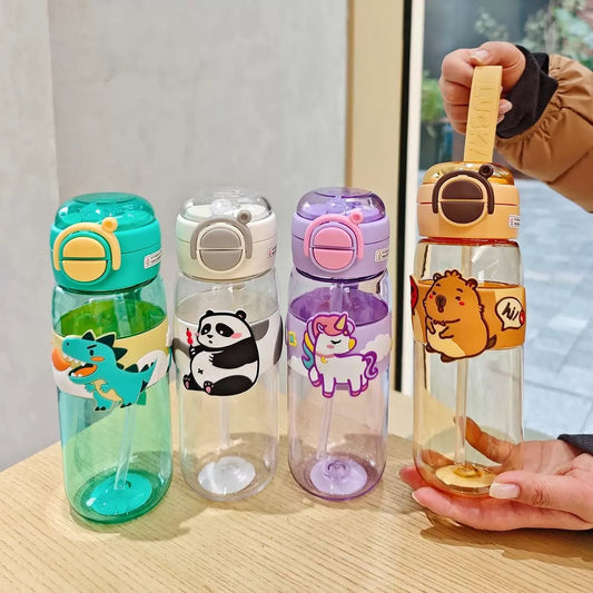 Animal Themed 600ml Water Bottle for Kids