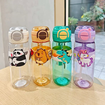 Animal Themed 600ml Water Bottle for Kids