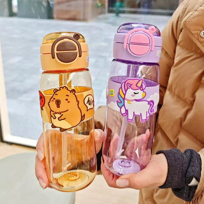 Animal Themed 600ml Water Bottle for Kids