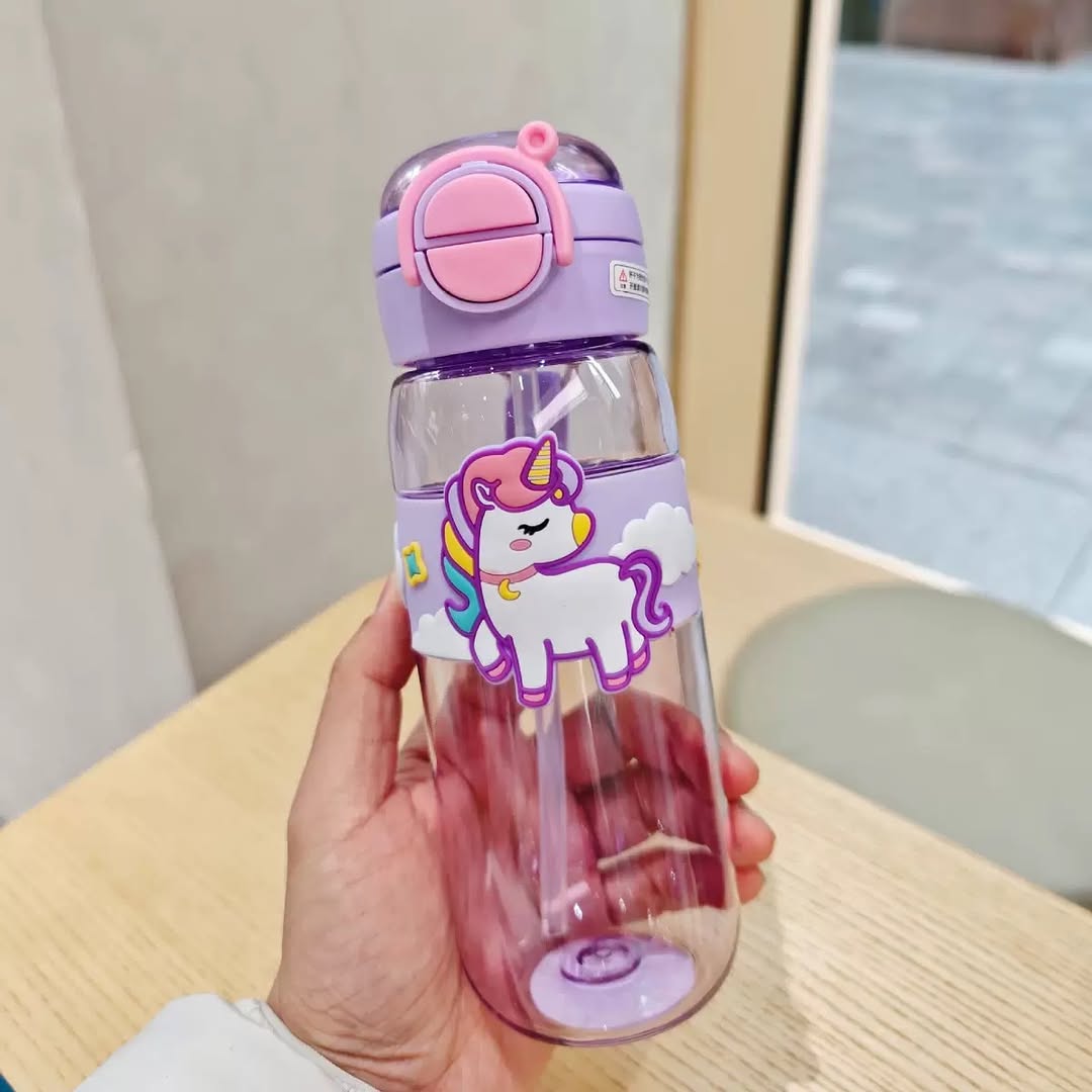 Animal Themed 600ml Water Bottle for Kids