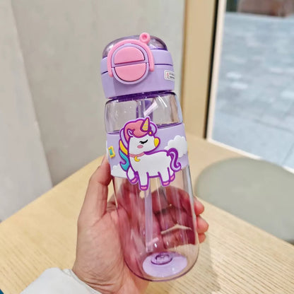 Animal Themed 600ml Water Bottle for Kids