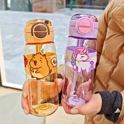 Animal Themed 600ml Water Bottle for Kids