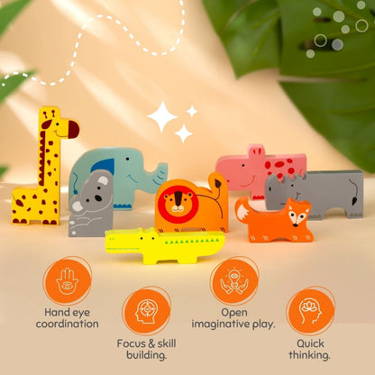 Wooden 8pc Animal for Kids