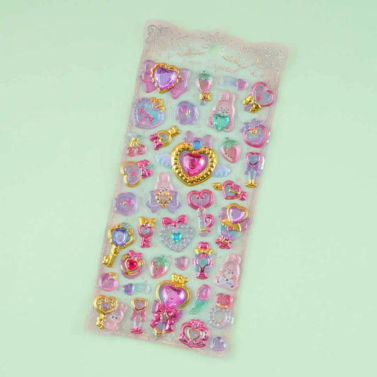 Sparkling Elegance: Gem Crystal Stickers for Jewelry Sheet