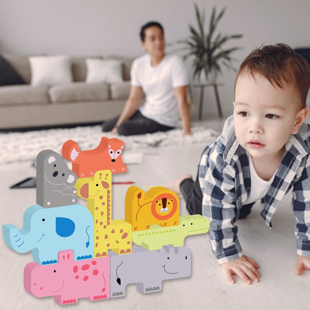 Wooden 8pc Animal for Kids