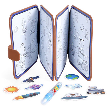 Premium Quality Magic Water Drawing Book with Brush