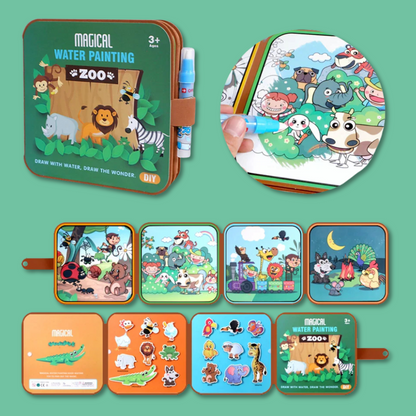 Premium Quality Magic Water Drawing Book with Brush