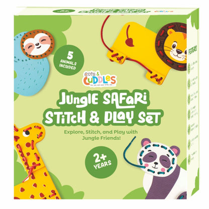Cots and Cuddles Wooden Animal Stitch and Play Game for kids