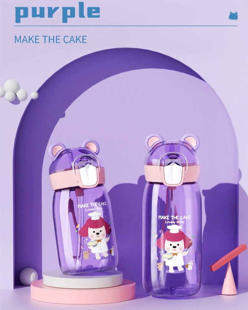 Cute Ear Water Bottle for Kids - (400ml)