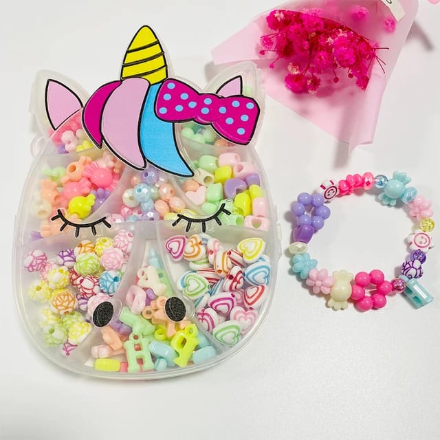 Unicorn Design Diy Jewellery Making Kit (Random Design)