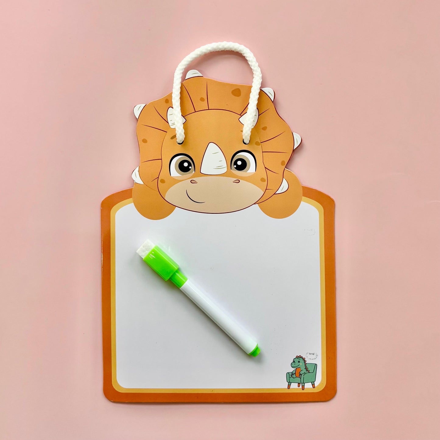 Pack of 8 | Cots and Cuddles Animal Design Write and Wipe Board for Kids