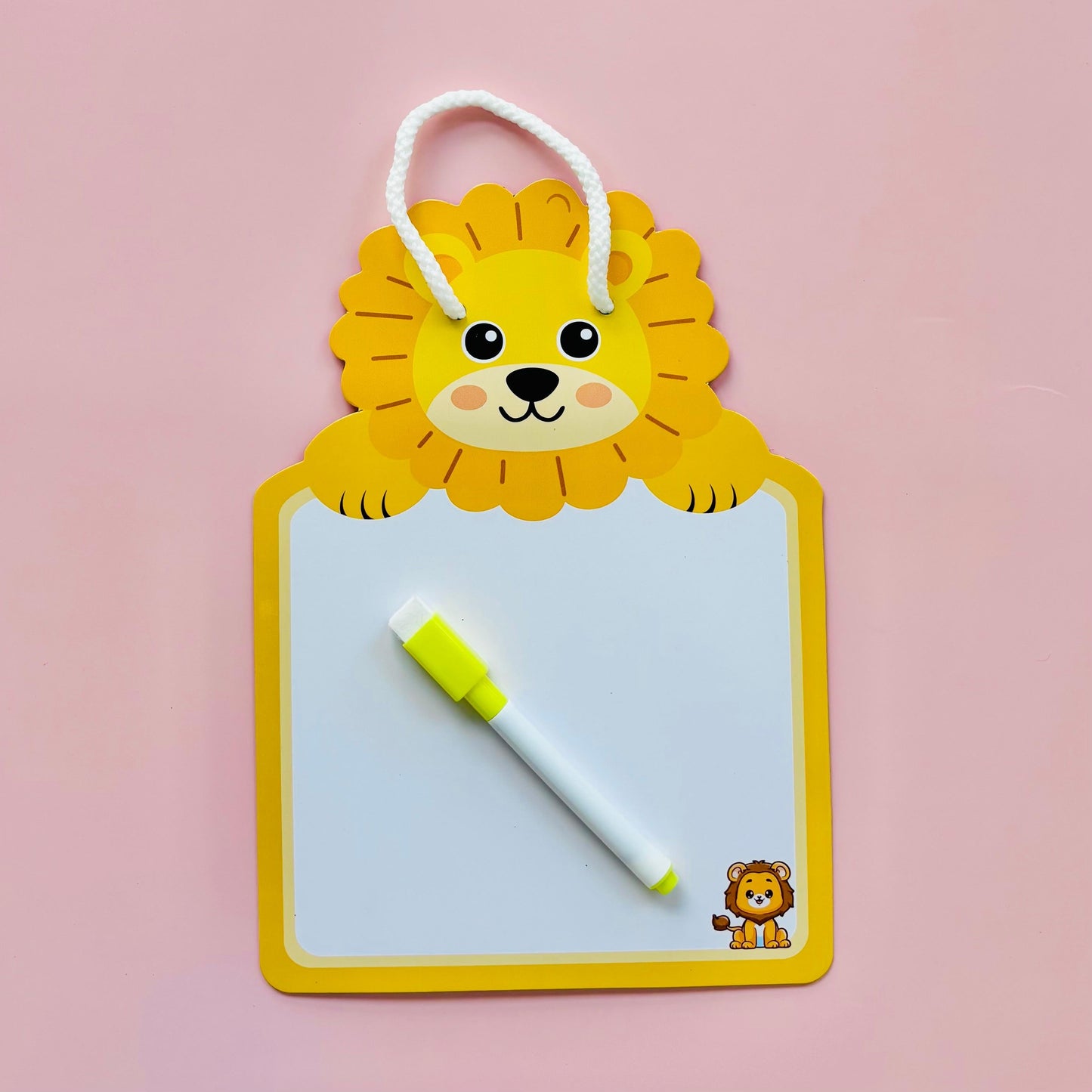 Cots and Cuddles Animal Design Write and Wipe Board for Kids (1pc)