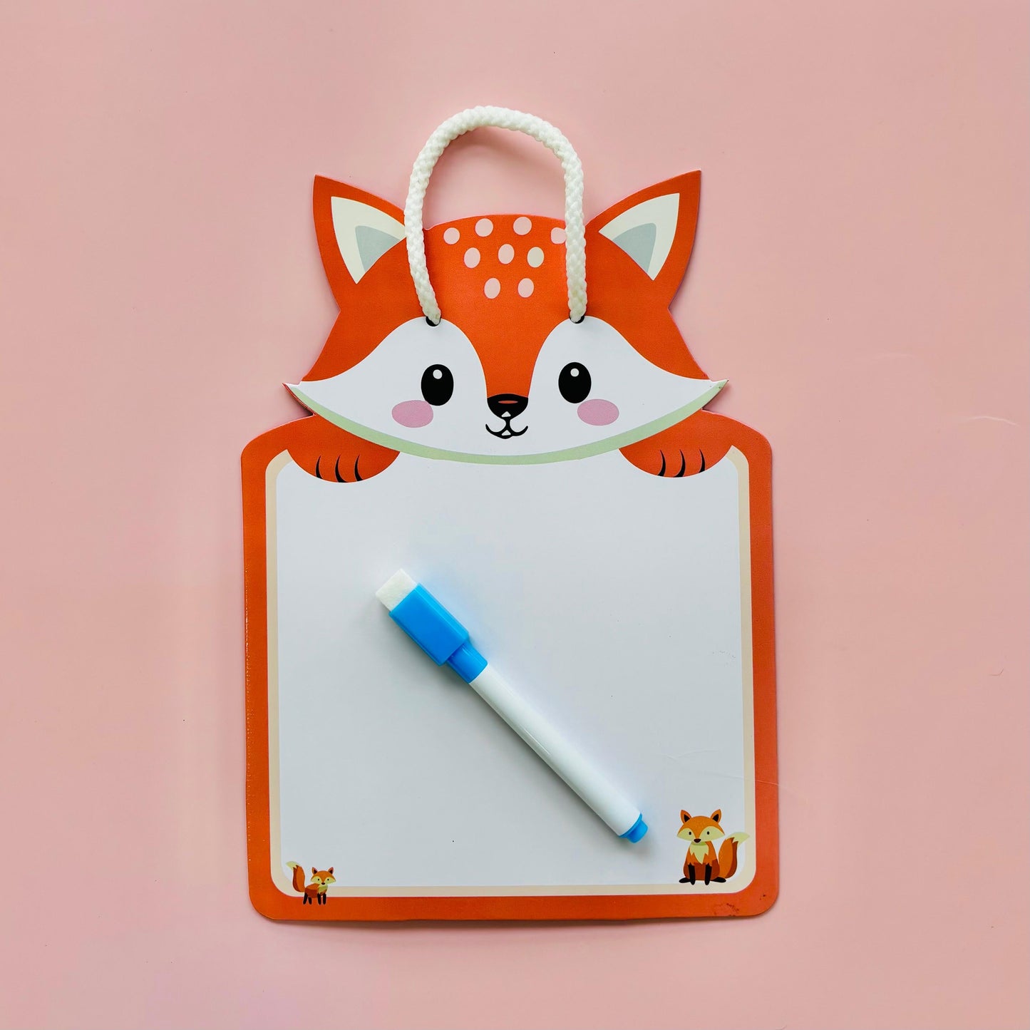 Pack of 8 | Cots and Cuddles Animal Design Write and Wipe Board for Kids