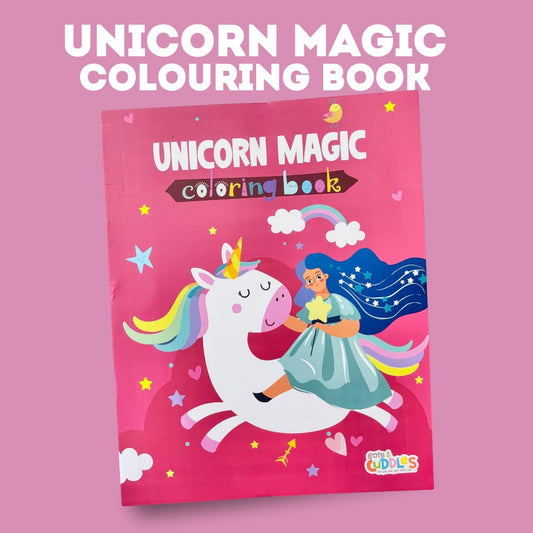 Cots and Cuddles Cartoon Colouring Book for Kids (Unicorn)