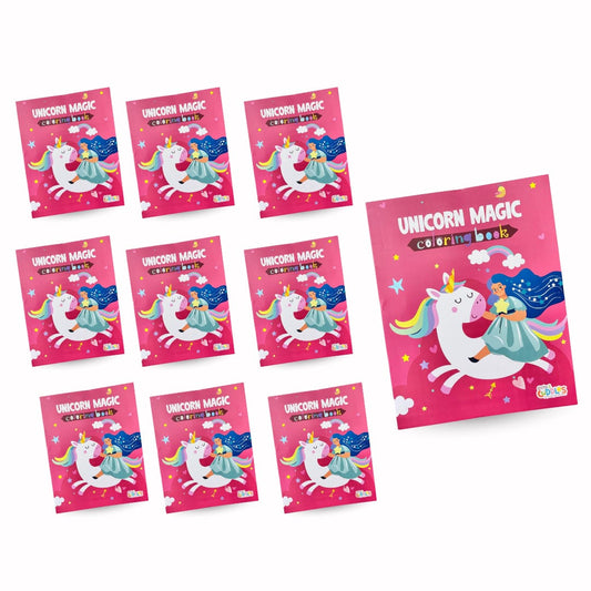 Pack of 10 | Cots and Cuddles Cartoon Colouring Book for Kids - 99 per pcs- (Unicorn)