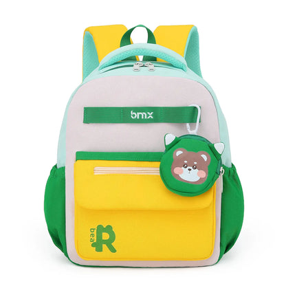 Bear Design Backpack with Coin Pouch For Kids