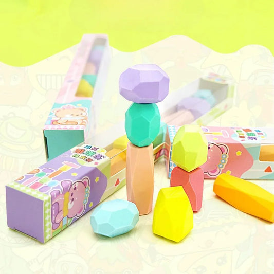 Stack & Erase Block Erasers for Kids