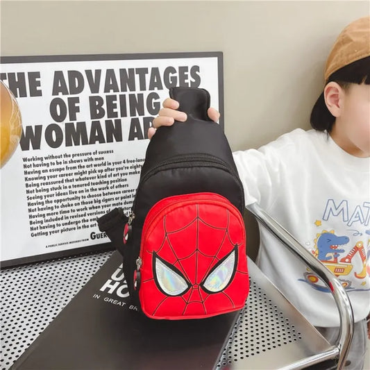 Spiderman Design Mini Crossbody Bag for Kids (Black)
