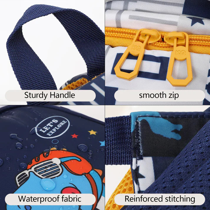 Dinosaur Design School Backpack for Kids