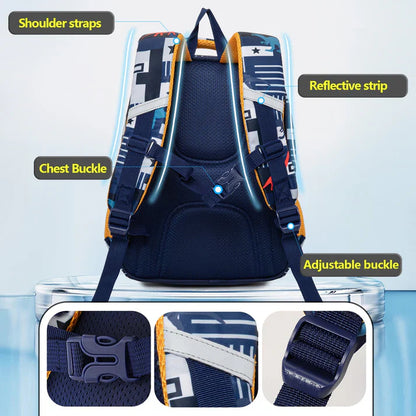 Dinosaur Design School Backpack for Kids